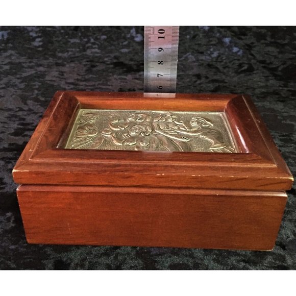 Tribal/African Artwork Wooden Trinket Box - Picture 4 of 4